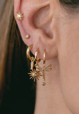 Pendientes brillante pequeño