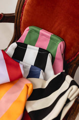 Bolso mano fucsia/verde