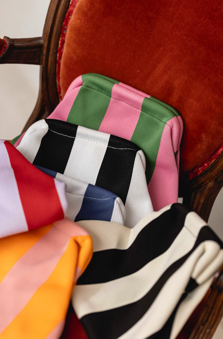 Bolso mano fucsia/verde