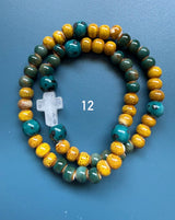 Rosario pulsera cerámica dos vueltas