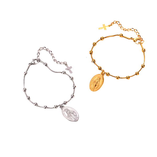 PACK 20 PULSERAS Virgen de la  Medalla Milagrosa