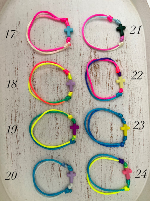 Pulsera colores cruz Anawim