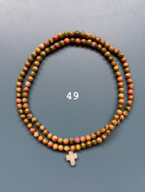 Collar / pulsera piedras cruz