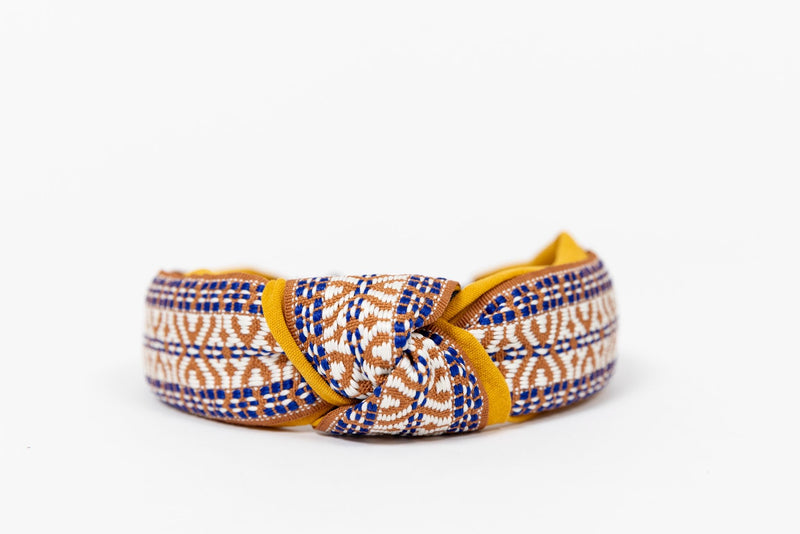 Diadema nudo mostaza
