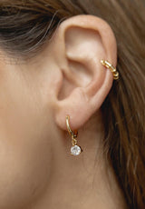 Aros círculo blanco