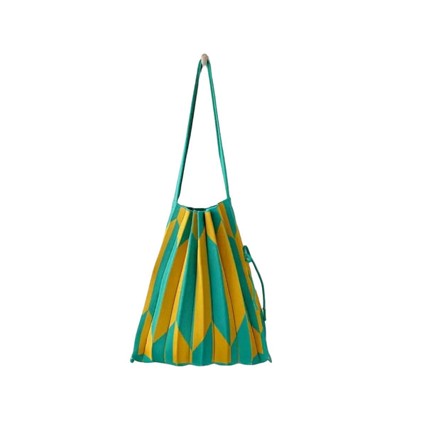 Bolso acordeón amarillo