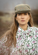 Camisa lazo flores rosa