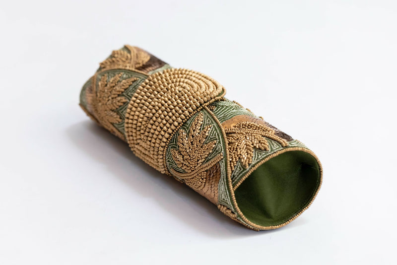 Bolso yute joya verde