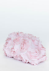 Bolso mano rosas rosa