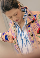 Chaqueta corta melocotón