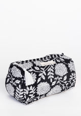 Neceser estampado flores blancas L