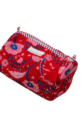 Neceser estampado flores rojas L