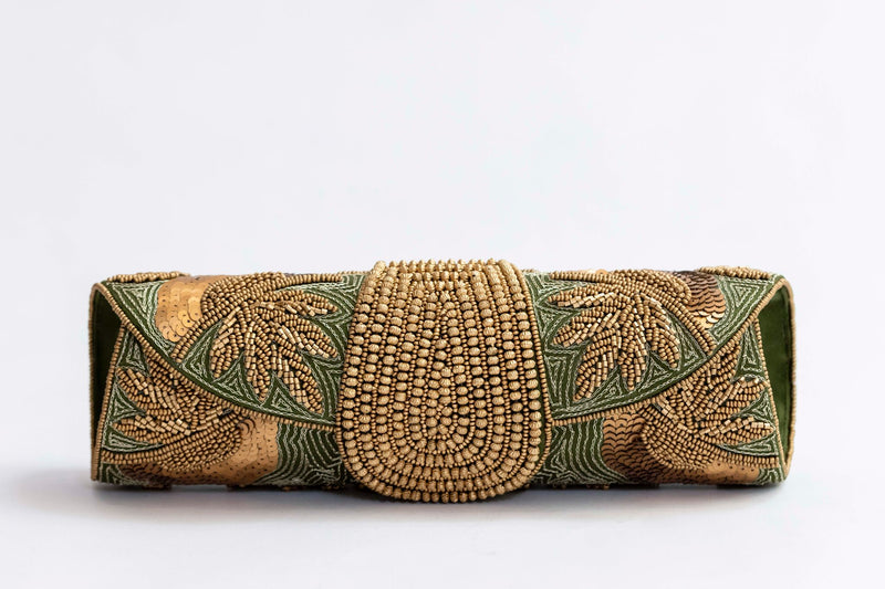 Bolso yute joya verde
