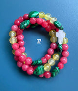 Rosario pulsera collar piedra niño