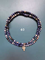 Collar / pulsera piedras cruz
