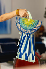 Bolso acordeón amarillo