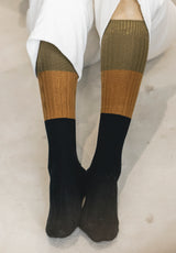 Calcetines tricolor negro