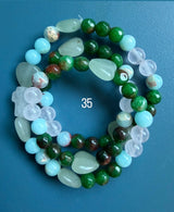 Rosario pulsera collar piedra niño