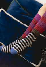 Calcetines rayas buganvilla