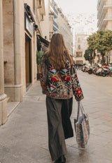 Bolso Tote Bag flor colorines