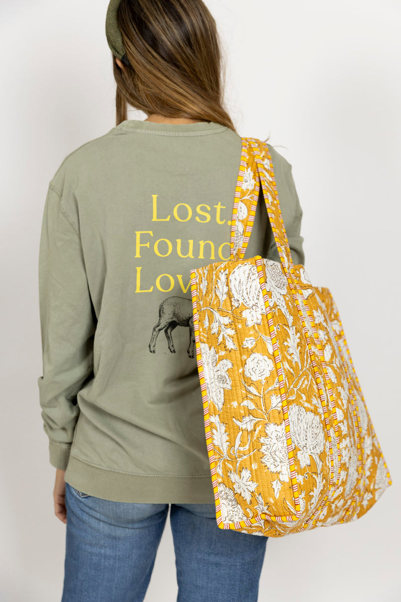 Sudadera Anawim Lost Found Loved Verde