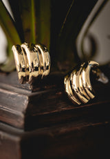 Pendientes aros  líneas