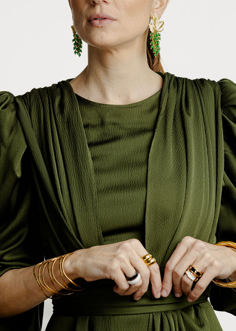 PENDIENTES PARRA VERDE