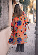 Chaqueta kaftan naranja