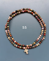 Collar / pulsera piedras cruz