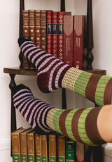 Calcetines rayas verde