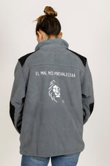 Chaqueta de manga larga con interior polar Solo Dios Anawim Gris