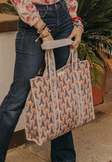 Bolso Tote Bag campanilla gris