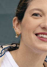 Aros Brillante Centro azul