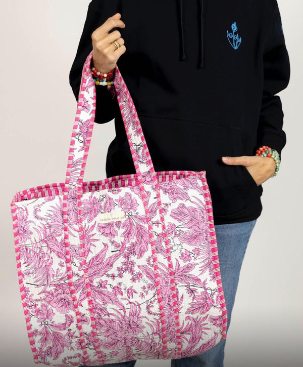Bolso Tote Bag Rose Flores