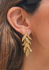 Pendientes hoja espigada