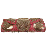 Bolso yute joya rojo