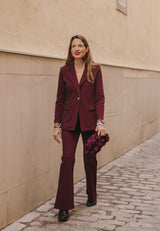 Pendientes flor XL rojo