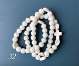 Rosario Collar 3 Vueltas Piedras Naturales hecho a mano