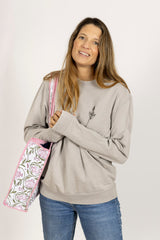 Sudadera Anawim Lost Found Loved Gris
