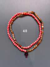 Collar / pulsera piedras cruz