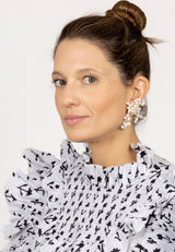 Pendientes ramo perlas