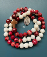 Rosario pulsera collar medalla