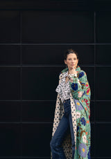 Chaqueta kaftan verde