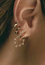 Aros Corazón Brillante