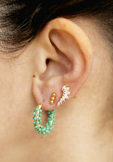 Pendientes Tres Bolas Doradas