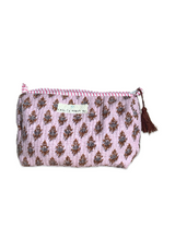 Neceser estampado sello marrón