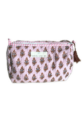 Neceser estampado sello marrón
