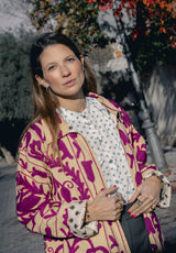 Chaqueta kaftan buganvilla