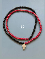 Collar / pulsera piedras cruz