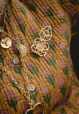 Broche Enredadera burdeos